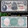 1907 $5 Large Size Legal Tender Note "WoodChopper" Fr-91 Grades f, fine