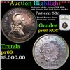 Image 1 : Proof ***Auction Highlight*** NGC Highlight of the Auction TOP POP! 1869 Pattern J-742 Half Dollar 5