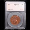 Image 4 : Proof ***Auction Highlight*** 1871 Pattern Copper Indian Princess 50c TOP POP! R-7 Judd-1115 Graded 
