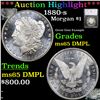 ***Auction Highlight*** 1880-s Morgan Dollar $1 Graded ms65 DMPL By SEGS (fc)