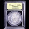 Image 4 : ***Auction Highlight*** 1885-s Morgan Dollar $1 Graded Select Unc PL By USCG (fc)