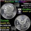Image 1 : ***Auction Highlight*** 1880-o Morgan Dollar $1 Graded Select Unc+ PL By USCG (fc)