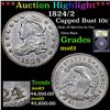Image 1 : ***Auction Highlight*** 1824/2 Capped Bust Dime 10c Graded BU+ By USCG (fc)