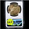 Image 3 : NGC 1923-p Peace Dollar $1 Graded ms64 By NGC
