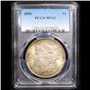 Image 2 : PCGS 1890-p Morgan Dollar $1 Graded ms63 By PCGS