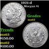 Image 1 : 1921-d Morgan Dollar $1 Grades Select Unc