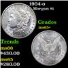Image 1 : 1904-o Morgan Dollar $1 Grades GEM+ Unc