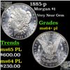 Image 1 : 1885-p Morgan Dollar $1 Grades Choice Unc+ PL
