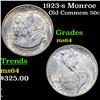 Image 1 : 1923-s Monroe Old Commem Half Dollar 50c Grades Choice Unc