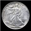 Image 2 : 1943-p Walking Liberty Half Dollar 50c Grades Select Unc