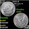 Image 1 : 1921-d Morgan Dollar $1 Grades Select+ Unc