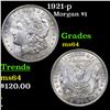 Image 1 : 1921-p Morgan Dollar $1 Grades Choice Unc