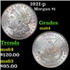 Image 1 : 1921-p Morgan Dollar $1 Grades Choice Unc