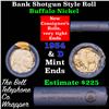 Image 1 : Buffalo Nickel Shotgun Roll in old Bell Telephone Bank Wrapper 1934 & d Mint Ends