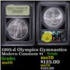 Image 1 : 1995-d Olympics Gymnastics Modern Commem Dollar $1 Graded ms70, Perfection By USCG