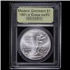 Image 2 : 1991-d Korean War Modern Commem Dollar $1 Graded ms70, Perfection By USCG