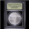 Image 2 : 1995-d Olympics Cycling Modern Commem Dollar $1 Graded ms70, Perfection By USCG