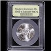 Image 2 : 1996-s Olympics Soccer Modern Commem Half Dollar 50c Graded ms70, Perfection By USCG