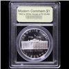Image 2 : Proof 1992-w White House Modern Commem Dollar $1 Graded GEM++ Proof Deep Cameo By USCG