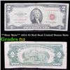 Image 1 : **Star Note** 1953 $2 Red Seal Untied States Note Grades f, fine