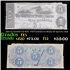 Image 1 : 1862 $5 Confederate Note, T-69 Confederate States Of America CSA Grades f+
