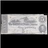 Image 2 : 1862 $5 Confederate Note, T-69 Confederate States Of America CSA Grades f+