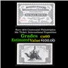 Image 1 : Rare 1876 Centennial Philadelphia 50c Ticket, International Exposition Grades CU