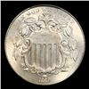 Image 2 : 1869 Shield Nickel 5c Graded ms66 BY SEGS