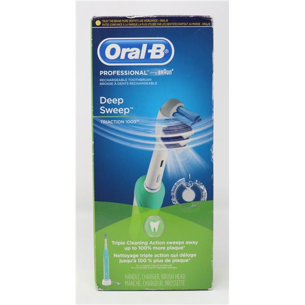 ORAL-B PRO DEEP SWEEP RECHARGEABLE TOOTHBRUSH