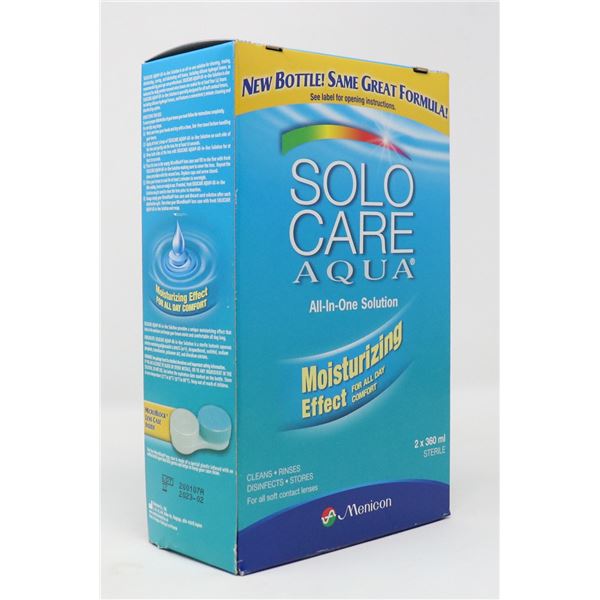 SOLO CARE AQUA ALL-IN-ONE SOLUTION 2 X 360ML