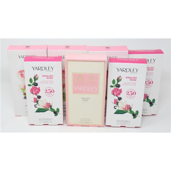 7 PACKS OF ASSORTED YARDLEY SOAP