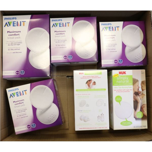 FLAT LOF ASSORTED BREAST PADS