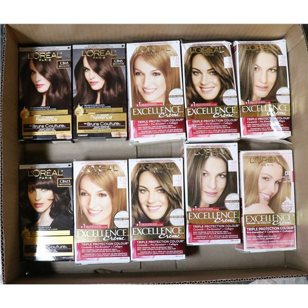 FLAT LOT OF LOREAL PARIS HAIR COLOURING