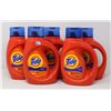 Image 1 : 5 JUGS OF TIDE LAUNDRY DETERGENT