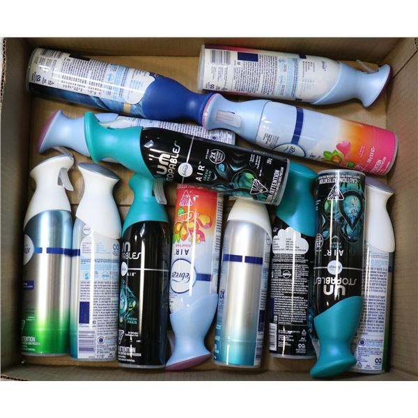 FLAT LOT OF ASSORTED FEBREEZE AIR FRESHENERS
