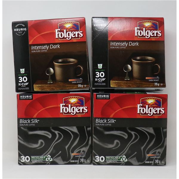 FLAT LOT OF FOLGERS COFFEE FOR KEURIG
