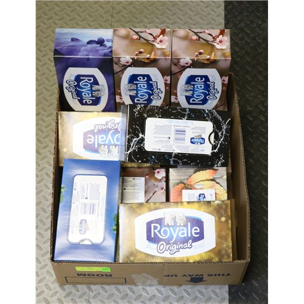 11 BOXES OF ROYALE TISSUE PAPER
