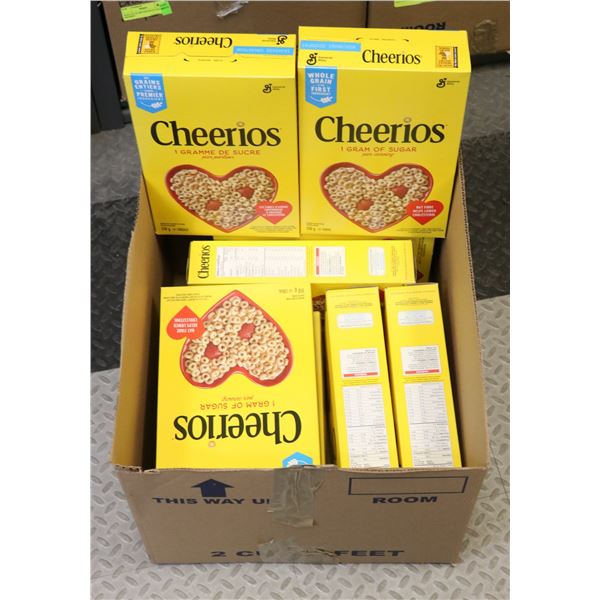 BOX LOT OF CHEERIOS