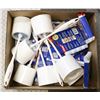 Image 1 : BOX LOT OF MOP HEADS & TOILET BRUSHES