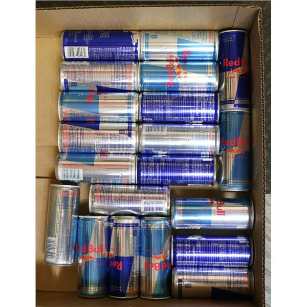 FLAT OF ORIGINAL & SUGAR FREE RED BULL