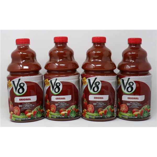 4 BOTTLES OF V8 ORIGINAL