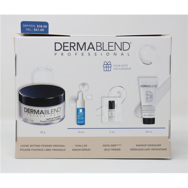 DERMA BLEND PREP SET & GO PACK INCLUDES LOOSE