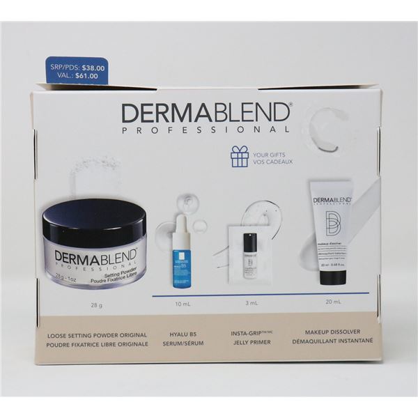 DERMA BLEND PREP SET & GO PACK INCLUDES LOOSE