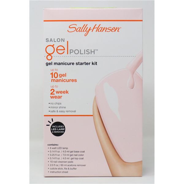 SALLY HANSEN SALON GEL POLISH MANICURE STARTER KIT