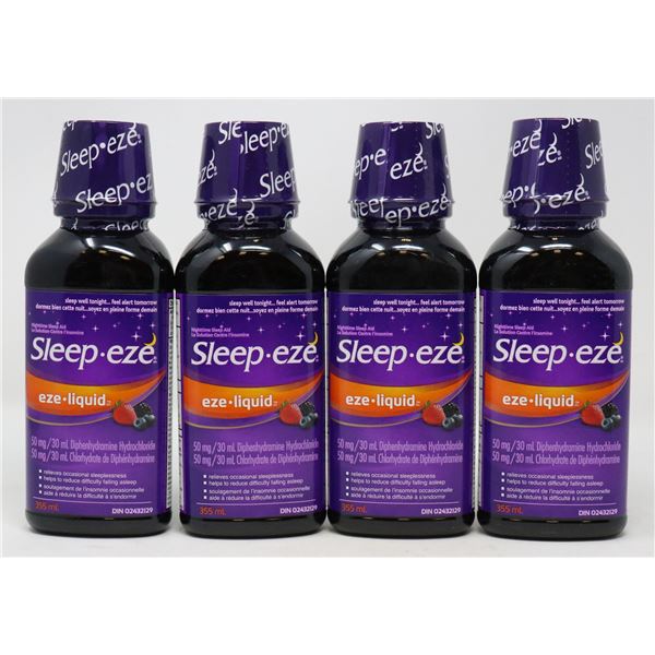 4 BOTTLES OF BRAND NAME SLEEP AID PRODUCTS
