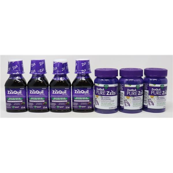 BAG LOT OF BRAND NAME SLEEP AID PRODUCTS