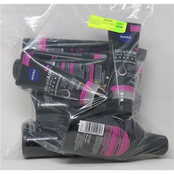 BAG LOT OF NIVEA SKIN CARE PRODUCTS