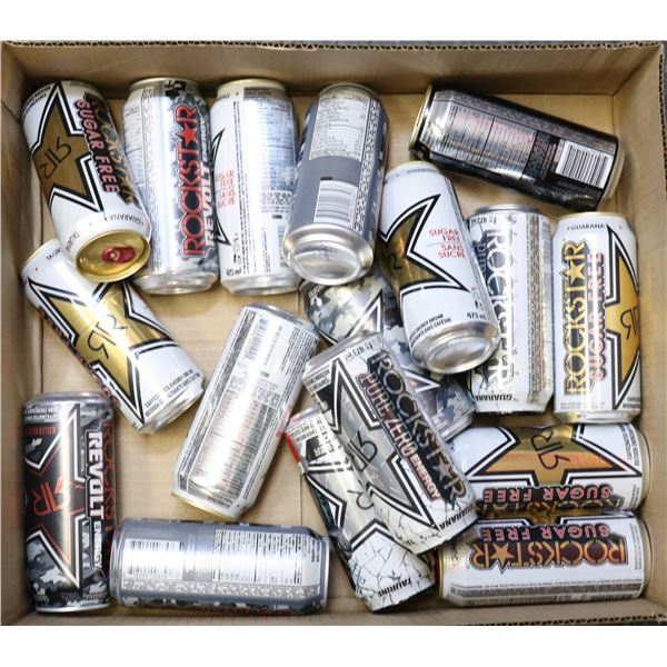 FLAT LOT OF ROCKSTAR ENERGY DRINKS