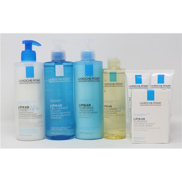 BAG LOT OF LA ROCHE-POSAY SKIN CARE ITEMS