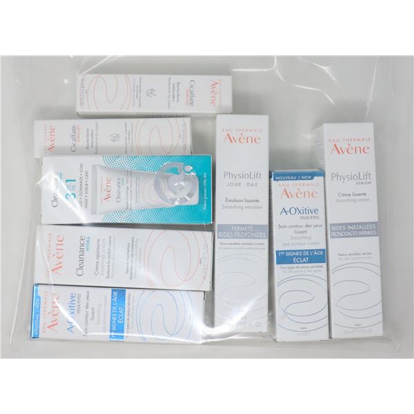 BAG LOT OF AVENE SKIN CARE PRODUCTS